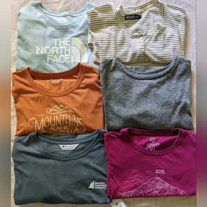 Lot of 6: women's XL name brand T-shirts